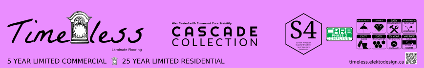 Timeless Cascade Collection Laminate Carton Top